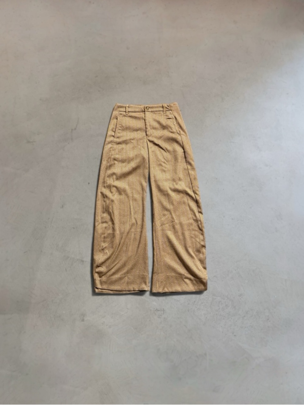 Free People Spotlight Herringbone Barrel Trousers
